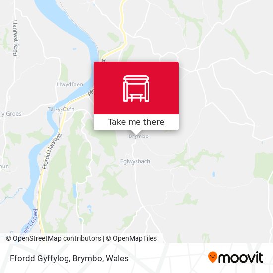 Ffordd Gyffylog, Brymbo map
