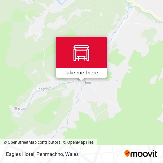 Eagles Hotel, Penmachno map