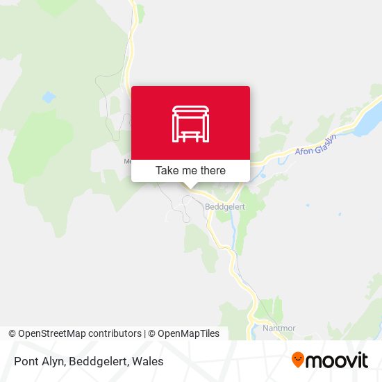 Pont Alyn, Beddgelert map