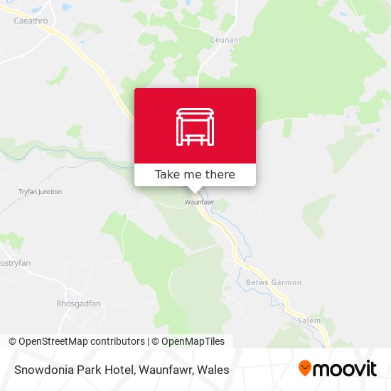 Snowdonia Park Hotel, Waunfawr map