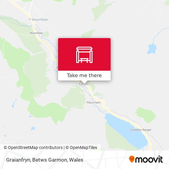 Graianfryn, Betws Garmon map