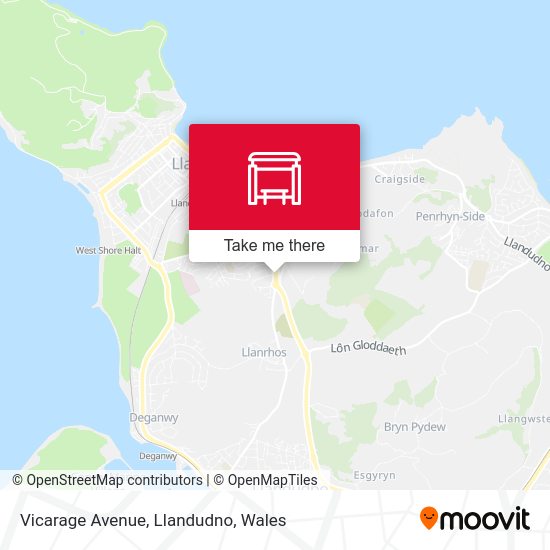 Vicarage Avenue, Llandudno stop Routes, Schedules, and Fares