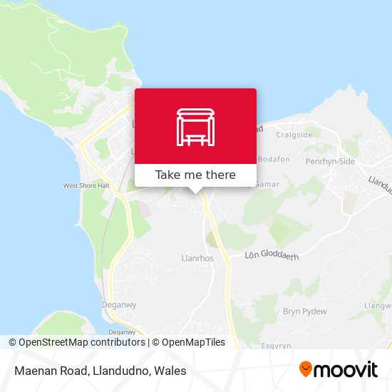 Maenan Road, Llandudno map