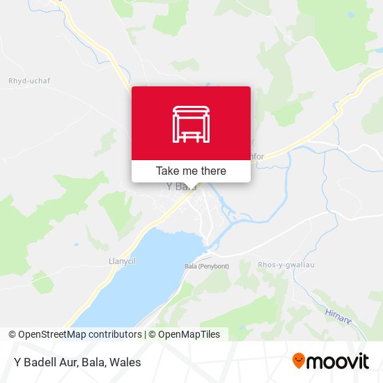 Y Badell Aur, Bala map