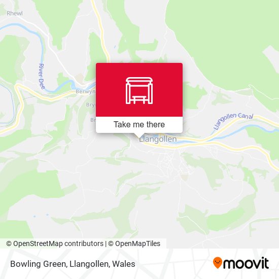 Bowling Green, Llangollen map
