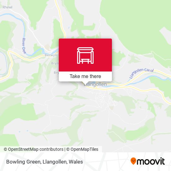Bowling Green, Llangollen map