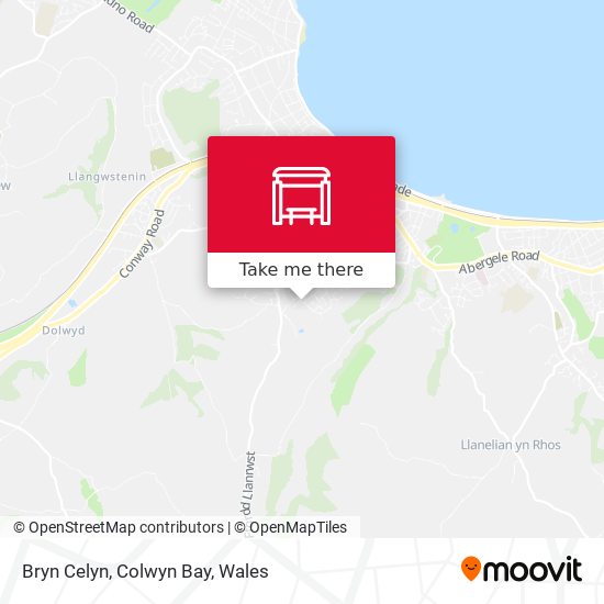 Bryn Celyn, Colwyn Bay map