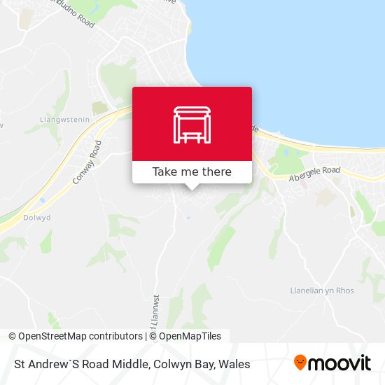 St Andrew`S Road Middle, Colwyn Bay map