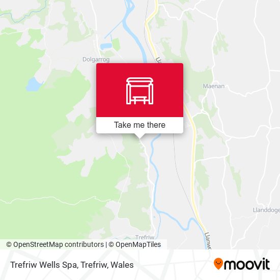 Trefriw Wells Spa, Trefriw map