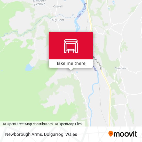Newborough Arms, Dolgarrog map
