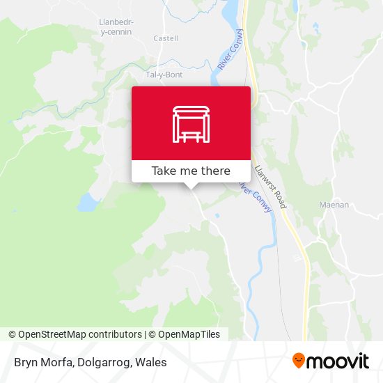 Bryn Morfa, Dolgarrog map