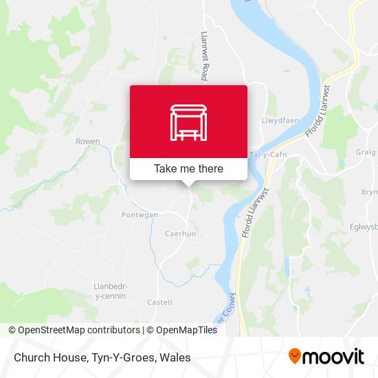 Church House, Tyn-Y-Groes map