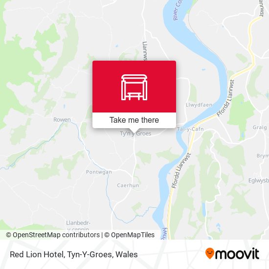 Red Lion Hotel, Tyn-Y-Groes map