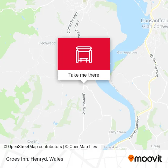 Groes Inn, Henryd map