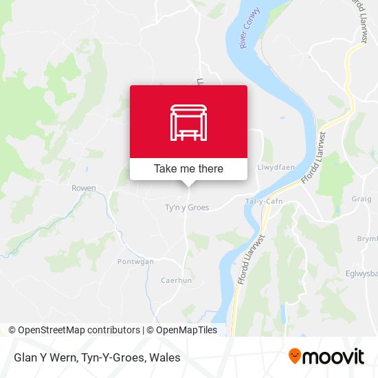 Glan Y Wern, Tyn-Y-Groes map