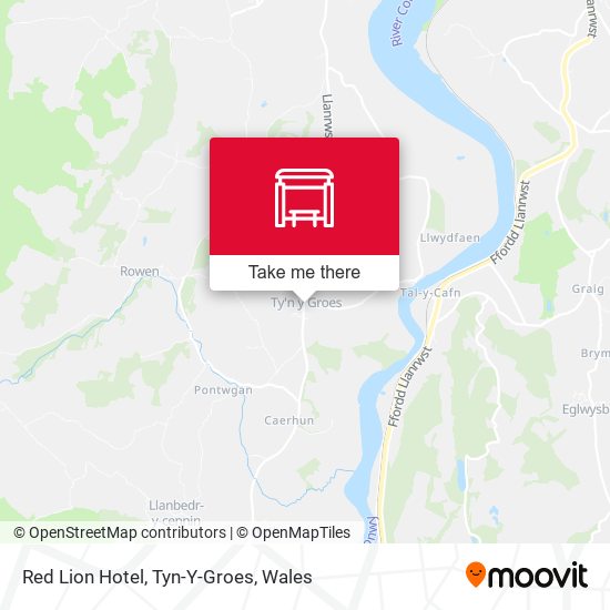 Red Lion Hotel, Tyn-Y-Groes map