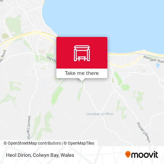 Heol Dirion, Colwyn Bay map