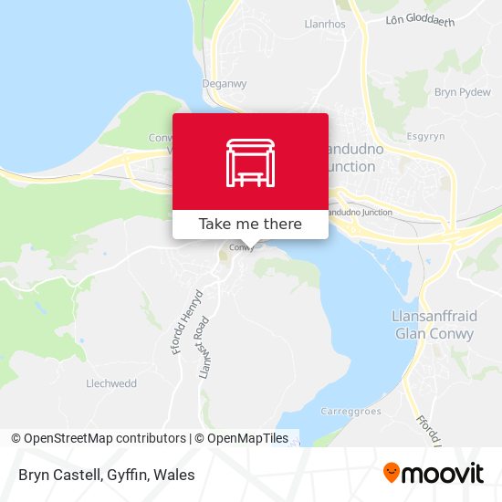 Bryn Castell, Gyffin map