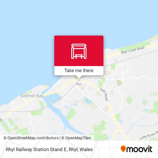 Rhyl Railway Station Stand E, Rhyl map