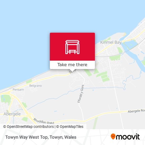 Towyn Way West Top, Towyn map