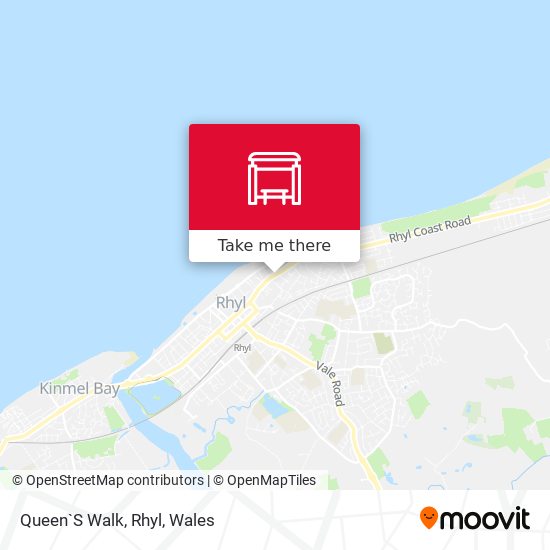Queen`S Walk, Rhyl map