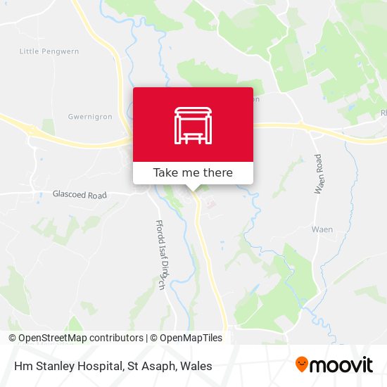 Hm Stanley Hospital, St Asaph map