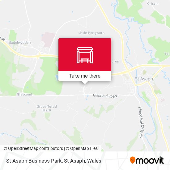 St Asaph Business Park, St Asaph map