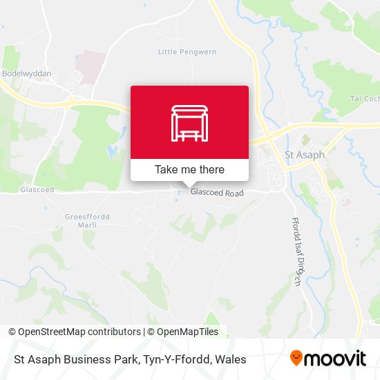 St Asaph Business Park, Tyn-Y-Ffordd map