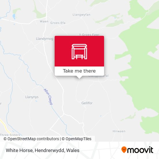 White Horse, Hendrerwydd map