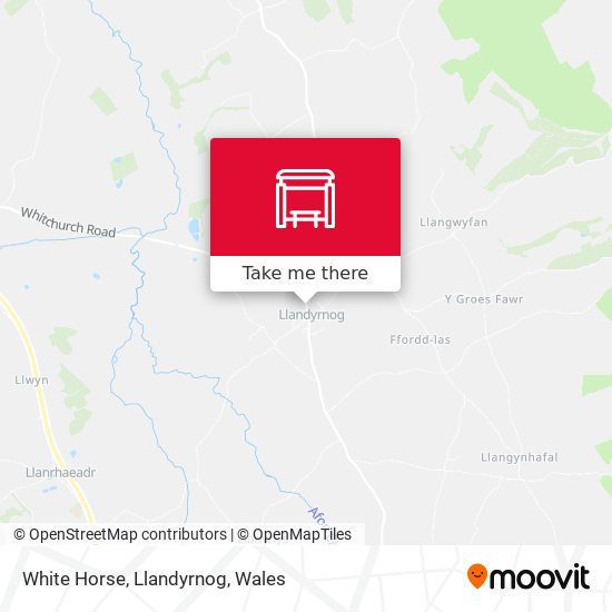 White Horse, Llandyrnog map