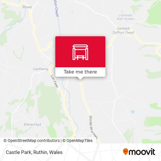 Castle Park, Ruthin map