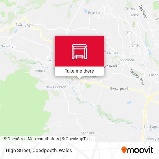High Street, Coedpoeth map