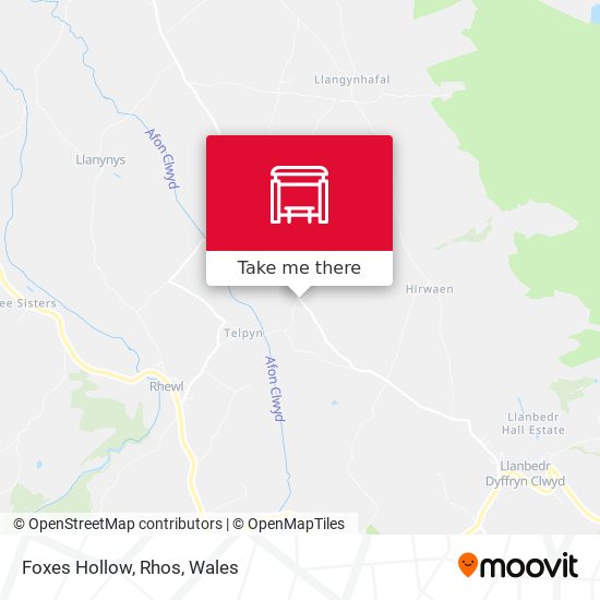 Foxes Hollow, Rhos map