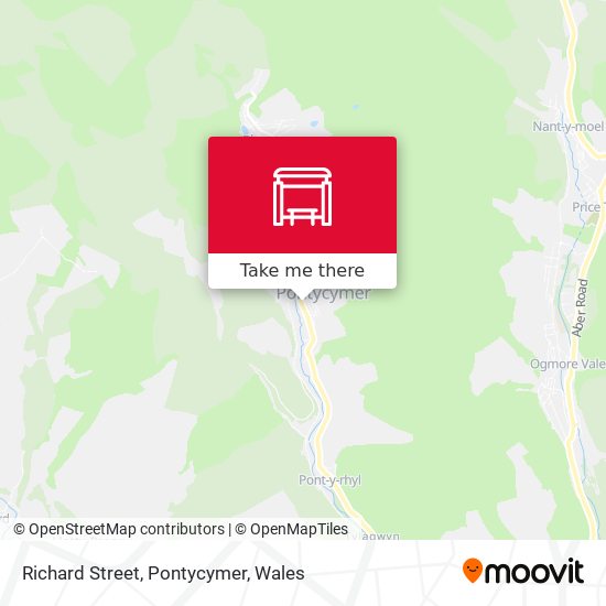 Richard Street, Pontycymer map