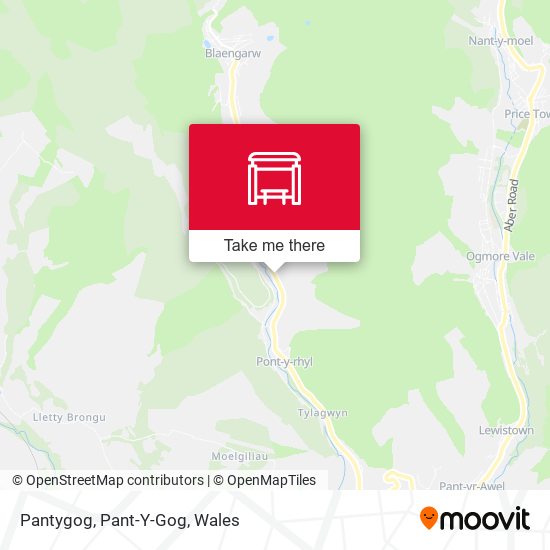 Pantygog, Pant-Y-Gog map