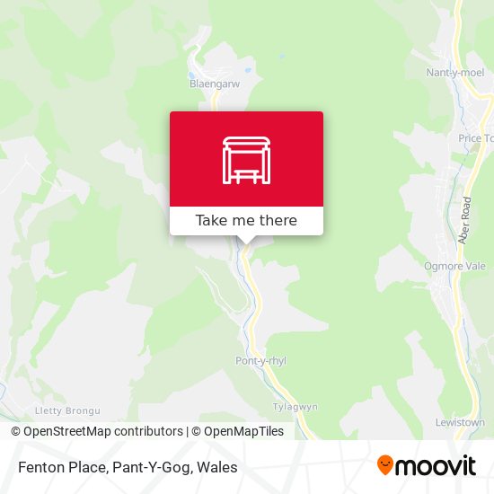 Fenton Place, Pant-Y-Gog map