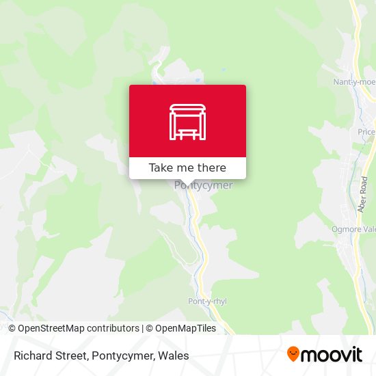 Richard Street, Pontycymer map