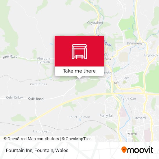 Fountain Inn, Fountain map
