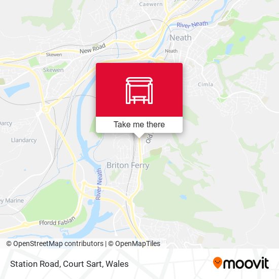 Station Road, Court Sart map