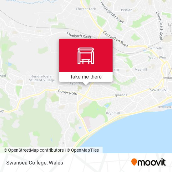 Swansea College map