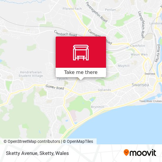 Sketty Avenue, Sketty map