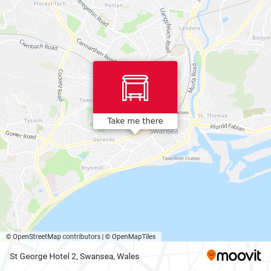 St George Hotel 2, Swansea map