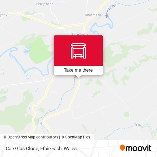 Cae Glas Close, Ffair-Fach map