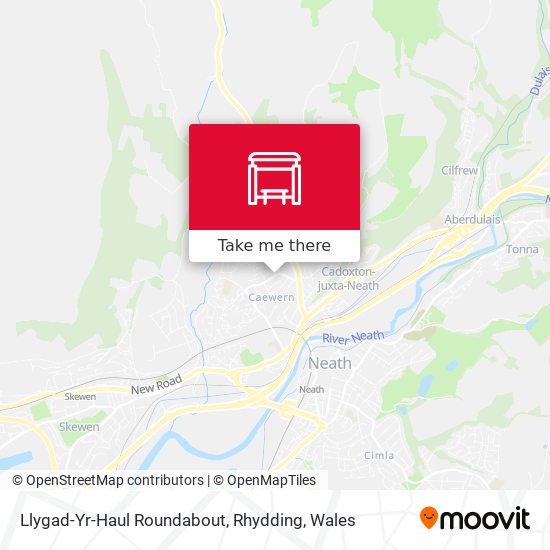 Llygad-Yr-Haul Roundabout, Rhydding map