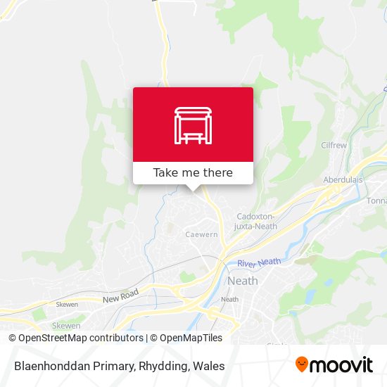 Blaenhonddan Primary, Rhydding map