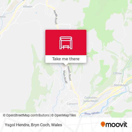 Ysgol Hendre, Bryn Coch map
