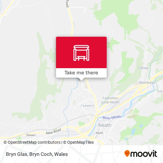 Bryn Glas, Bryn Coch map
