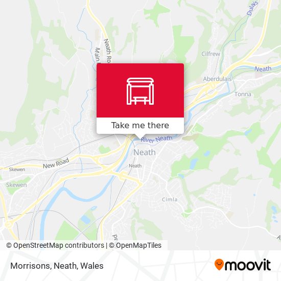 Morrisons, Neath map