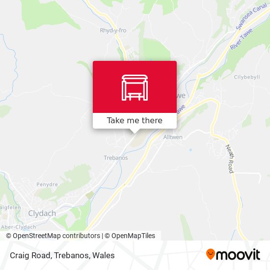 Craig Road, Trebanos map