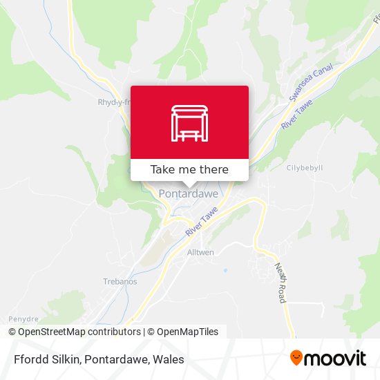 Ffordd Silkin, Pontardawe map